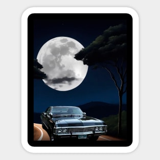 Impala and the moon Sticker